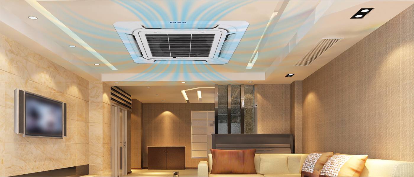 Heavy-duty ceiling AC for bigger rooms